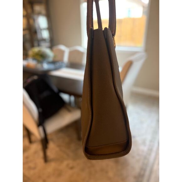 Diane Von Furstenberg LG Gray Canvas Leather Carry-On Weekender/Travel Bag - Picture 5 of 10